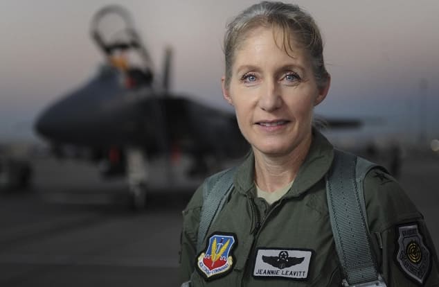 Maj. Gen. Jeannie M. Leavitt, the Air Force’s first female fighter pilot and head of Air Force Safety Center. Photo courtesy of U.S. Transportation Command